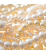Perles nacrées en verre de boheme couleur pastel 4 mm lot de 100