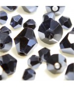 Perles cristal cz bicones quartz de Bohême 6mm (50 pcs) - Hématite