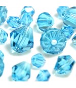 Perles cristal cz bicones quartz de Bohême 8 mm (40 pcs)