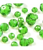 Perles cristal cz à facettes quartz de Bohème 4 mm (150 pcs) - Vert