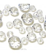Perles cristal cz à facettes quartz de Bohème 8 mm (70 pcs)