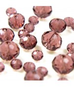 Perles cristal cz à facettes quartz de Bohème 8 mm (70 pcs) - Mauve