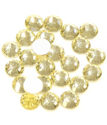 Strass bijoux à coller 4,6 mm lot de  20 pièces - Jaune clair