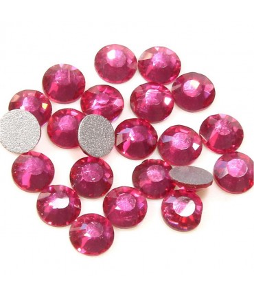 Strass bijoux à coller 4,6 mm lot de  20 pièces - Rose vif