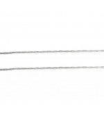 Chaine bijoux mailles jaseron 0,9 x 0,6 mm (1 mètre)