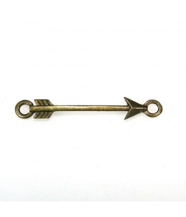 Connecteur bijoux Flèche Tendre 43 x 6 mm (1 pièce) - Bronze