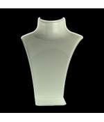 Buste porte collier en plastique 21 cm - Blanc