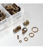 Kit de fermoirs, anneaux et accessoires de finition