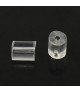 Fermoir boucle d'oreille poussoir tube 3 x 3 mm