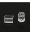 Fermoir boucle d'oreille poussoir tube 3 x 3 mm