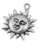 Breloque pendentif Soleil argenté Tibétain
