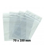 Sachets pochettes plastique zip 70 x 100 mm