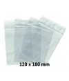 Sachets pochettes plastique zip 120 x 180 mm