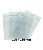 Sachets pochettes plastique zip 100 x 150 mm