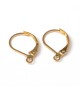 Support boucles d'oreilles dormeuses 15 x 10 mm (10 pièces)