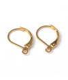 Support boucles d'oreilles dormeuses 15 x 10 mm (10 pièces)