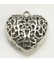 Grande breloque coeur style tibétain