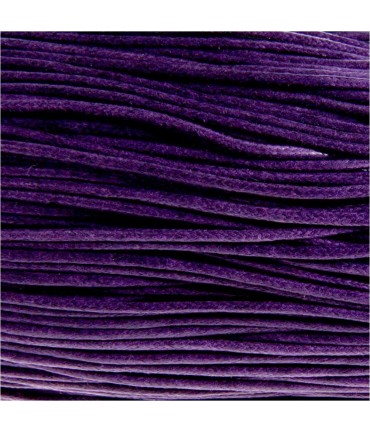 Fil coton ciré 2 mm (10 mètres) - Violet