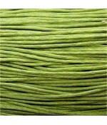 Fil coton ciré 2 mm (10 mètres) - Vert