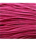 Fil coton ciré 2 mm (10 mètres) - Rose vif