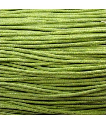 Fil coton ciré 1,5 mm (10 mètres) - Vert