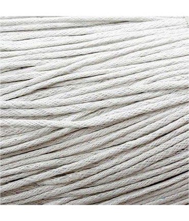 Fil coton ciré 1,5 mm (10 mètres) - Blanc