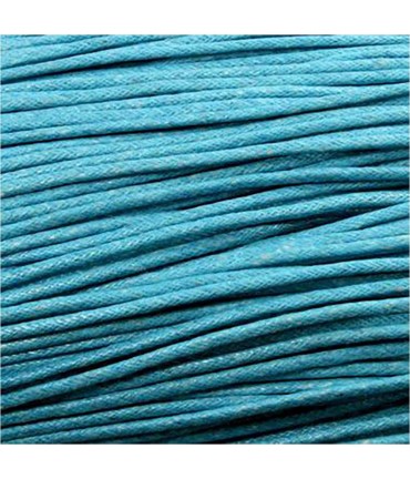 Fil coton ciré 1,5 mm (10 mètres) - Turquoise
