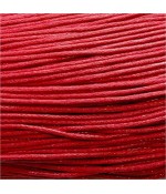 Fil coton ciré 1,5 mm (10 mètres) - Rouge