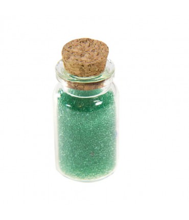 Microbilles caviar translucides en fiole - Vert mousse