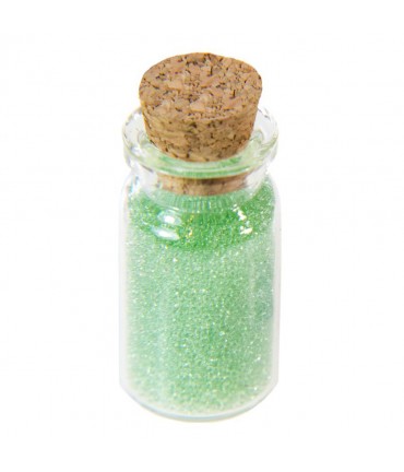 Microbilles caviar translucides en fiole - Vert jade