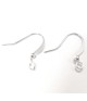 Crochets boucle d'oreille 15 mm avec boule (20 pièces)