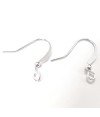 Crochets boucle d'oreille 15 mm avec boule (20 pièces)