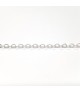 Chaine ronde à maillons croisés 2,5 x 2 mm (1 mètre)