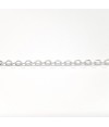 Chaine ronde à maillons croisés 2,5 x 2 mm (1 mètre)