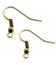 Crochets boucle d'oreille attaches 18 mm (50 pièces)