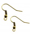 Crochets boucle d'oreille attaches 18 mm (50 pièces)