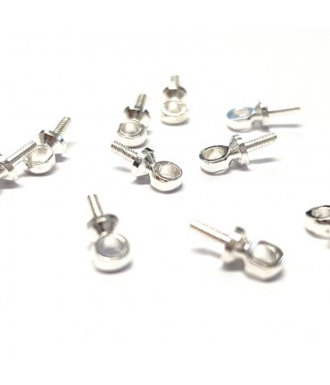 Bélière atteches perles pour fil de 1.6 mm (10 pièces)