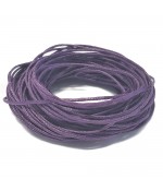 Fil coton ciré 1 mm (10 mètres) - Violet
