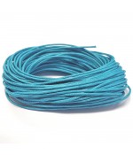 Fil coton ciré 1 mm (10 mètres) - Turquoise