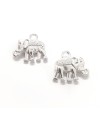 Breloque pendentif Eléphant argenté