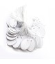Etiquettes prix pour bijoux ovales 26 x 18 mm (100 pièces)
