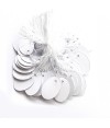 Etiquettes prix pour bijoux ovales 26 x 18 mm (100 pièces)