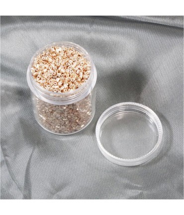 Perles de rocaille irisées tubes à facettes 1.8 à 2.3 mm (3000 pièces) - Saumon