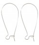 Attache boucle d'oreille crochet 33 mm (50 pièces)