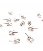 Bélière atteches perles pour fil de 1.6 mm (10 pièces)