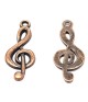 Breloque pendentif clé de sol style tibétain cuivre