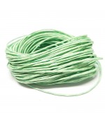 Fil coton ciré 1 mm (10 mètres) - Vert clair
