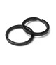 Anneaux support porte clé 28 mm noir