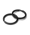 Anneaux support porte clé 28 mm noir