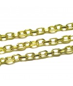 Chaine bijoux à mailles forçat 8 x 5,5 mm (1 mètre)